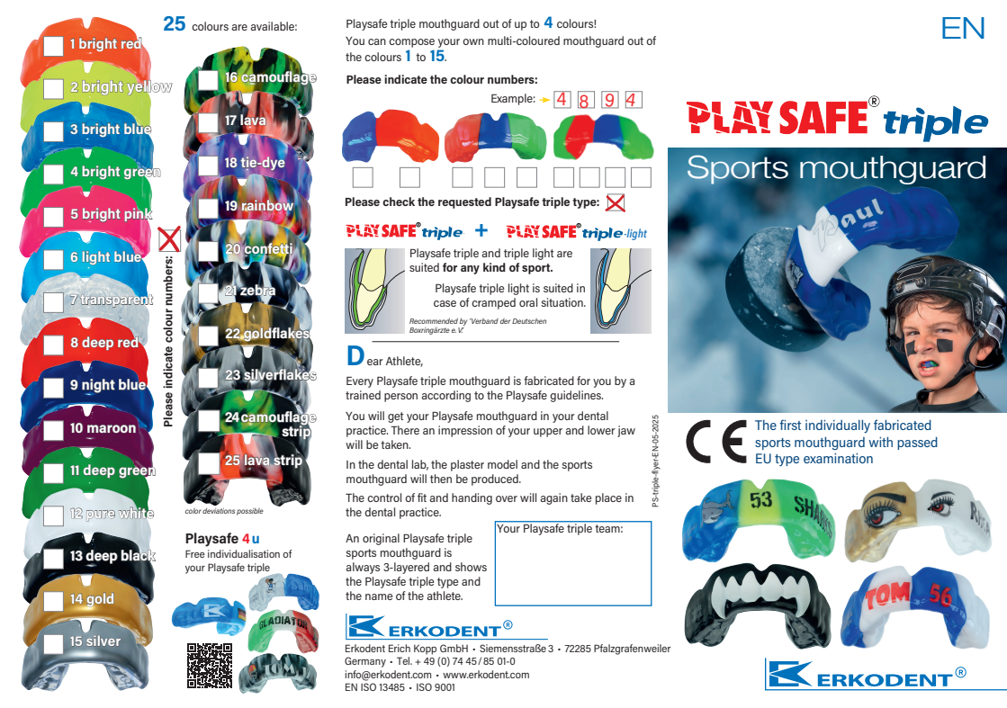 3D printed sports mouthguards